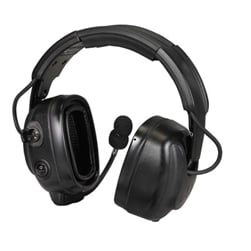 PMLN7465 - Diadema atrás de la cabeza heavy duty, con micrófono de pluma con cancelación de ruido. TIA-4950