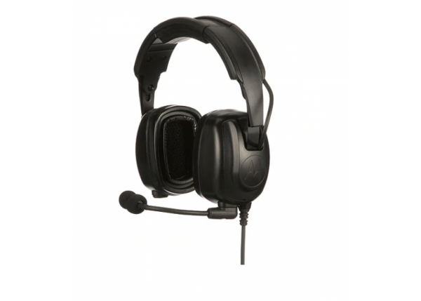 PMLN7464 - Diadema atrás de la cabeza heavy duty, con micrófono de pluma con cancelación de ruido