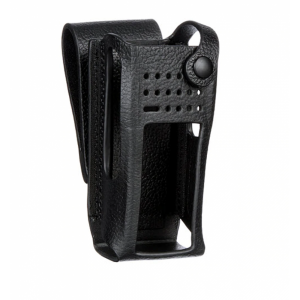 PMLN5840 - Estuche de cuero duro 3" giratorio para radio con pantalla
