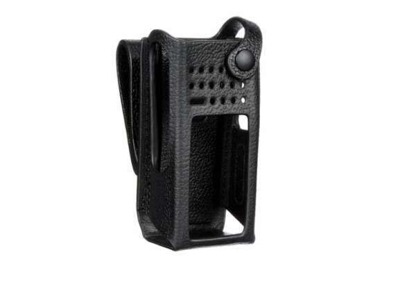 PMLN5842 - Estuche de cuero duro 2,5" giratorio para radio con pantalla