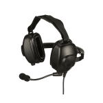 PMLN8085 - Auricular para trabajo pesado con micrófono boom con cancelación de ruido (detrás de la cabeza)