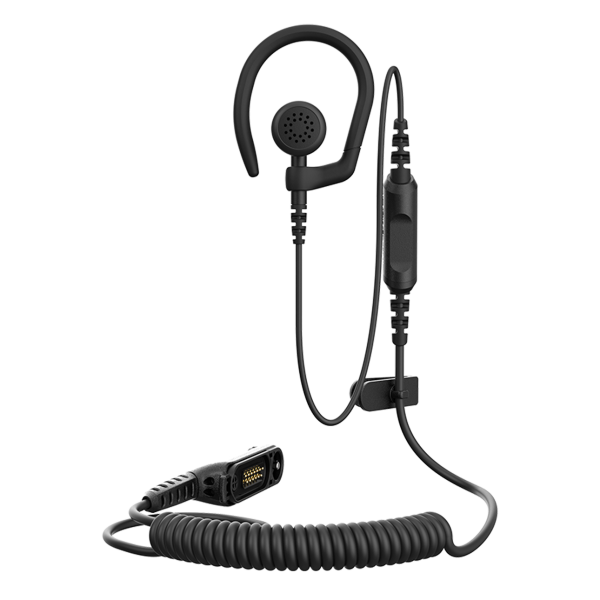 PMLN8337 - Auricular único IMPRES™ de 1 cable con gancho removible, audio fuerte, negro